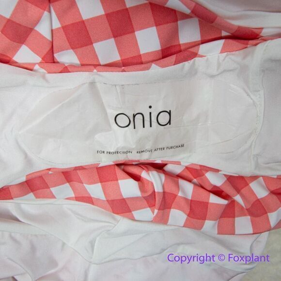 NEW Onia Raquel Barbiecore pink gingham check raquel one piece swimsuit, size M‎ - Picture 14 of 16
